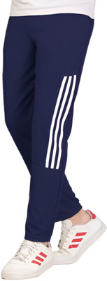 ICEPERA Striped Men Dark Blue Track Pants