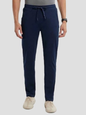 M2kFASHION Solid Men Dark Blue Track Pants