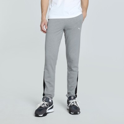 PUMA Solid Men Grey Track Pants