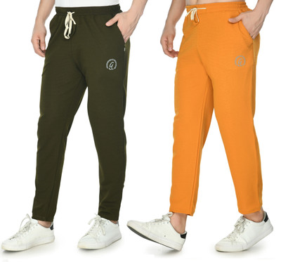 UTKARSH CREATION Printed Men Olive, Yellow Track Pants