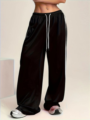 PROGENY Solid Women Black Track Pants