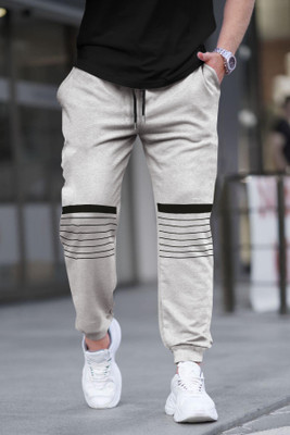 TRIPR Solid Men Grey Track Pants