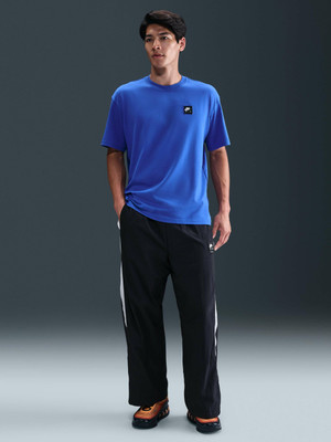 NIKE Solid, Colorblock Men Black Track Pants