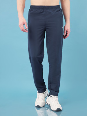 TECHNOSPORT Solid Men Dark Blue Track Pants
