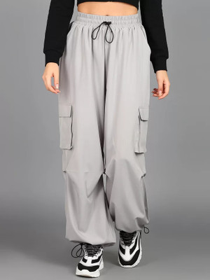 triraj Solid Women Grey Track Pants