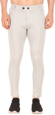 FATExSTAR Self Design Men White Track Pants