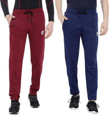 omtex Solid Men Red, Blue Track Pants