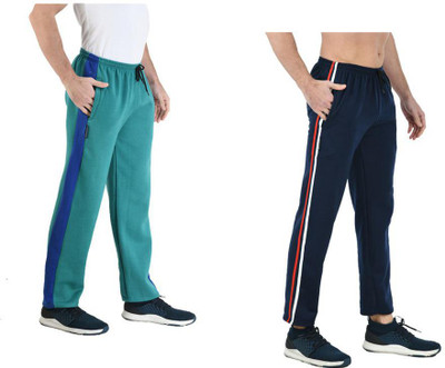 IndiWeaves Striped Men Multicolor Track Pants