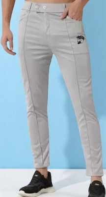 LALWANI BROTHERS Self Design Men Grey Track Pants