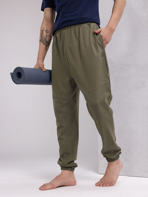 HRX by Hrithik Roshan Solid Men Green Track Pants