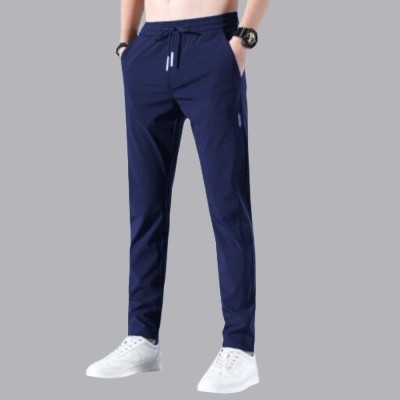 FICKA Solid Men Blue Track Pants