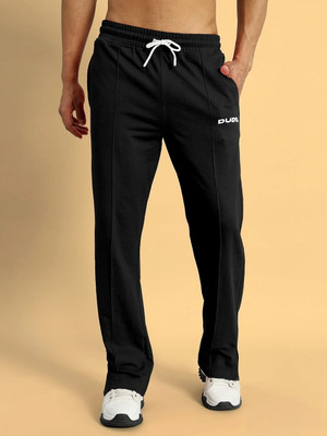 WEARDUDS Solid Men Black Track Pants