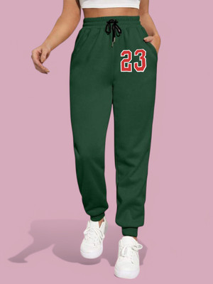 Tabadtod Printed Women Green Track Pants