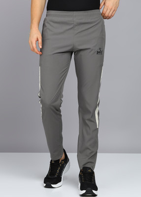 Pace International Solid Men Grey, Beige Track Pants