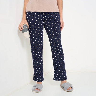 Dreamz by Pantaloons Printed Women Blue Track Pants
