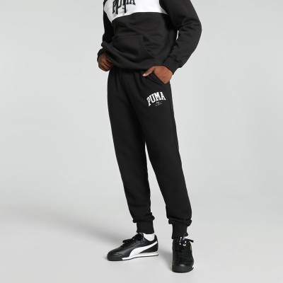 PUMA Printed Men Black Track Pants