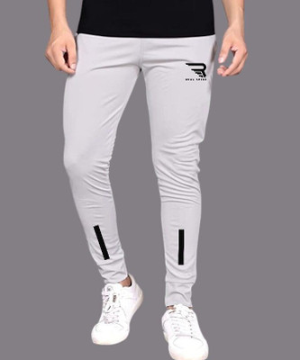 Real Spike Printed Men & Women Grey Track Pants