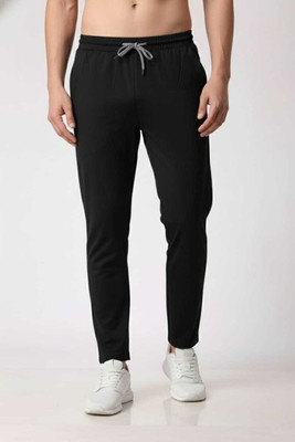 Gautam Enterprises Solid Men Black Track Pants