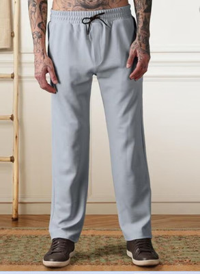 Fabfashion Solid Men Grey Track Pants