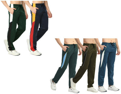 IndiWeaves Solid Men Multicolor Track Pants