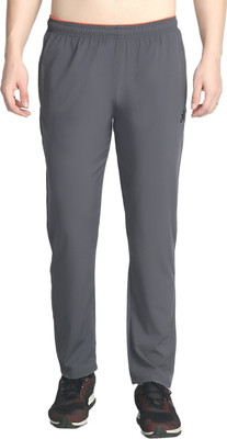 ask Solid Men Grey Track Pants
