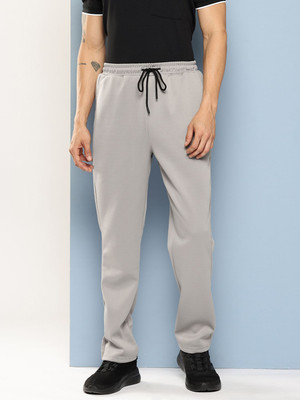 SLAZENGER Solid Men Grey Track Pants
