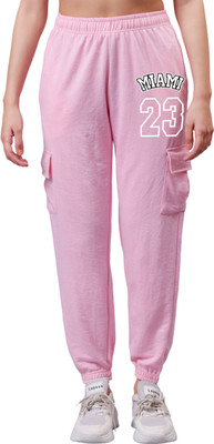 Rudra Enterprises Geometric Print Women Pink Track Pants