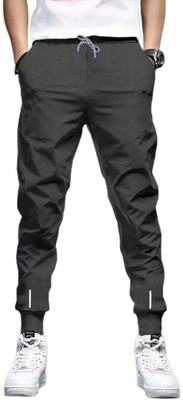 Reya Solid Men Grey Track Pants