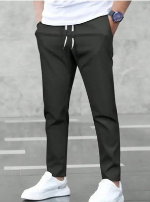 Samvridhienterp Solid Men Dark Green Track Pants