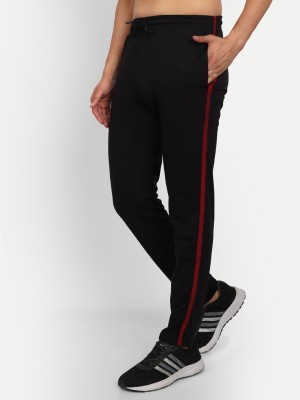 TT Solid Men Black Track Pants