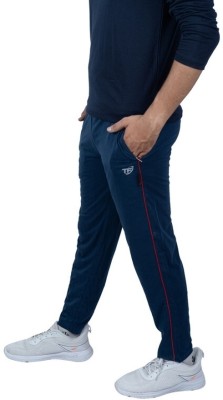 Texfro Colorblock Men Blue Track Pants