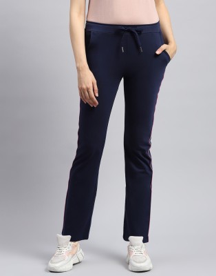 MONTE CARLO Solid Women Dark Blue Track Pants