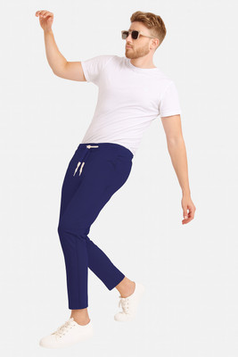 Royal-E-Kashmir Solid Men Blue Track Pants
