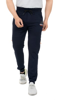 GEE 5 Solid Men Dark Blue Track Pants