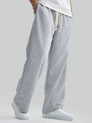 PROGENY Solid Men Grey Track Pants