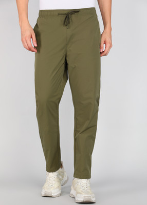 Fort Collins Solid Men Green Track Pants