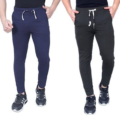Krishna Enterprises Solid Men Blue, Black Track Pants