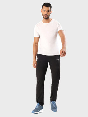Kroop Solid Men Black Track Pants
