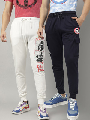 Free Authority Graphic Print Men Multicolor Track Pants