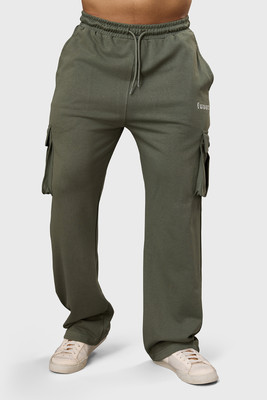 FuaarK Printed Men Olive Track Pants