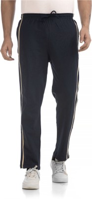 Balder Fashion Solid, Striped Men Black Track Pants