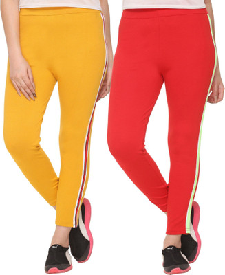 Weboasis Printed Women Red, Yellow Track Pants