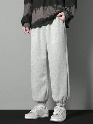 IRONDYE Loose Fit Men Grey Trousers