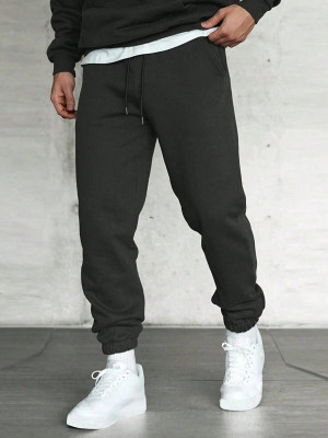 FLYNOFF Solid Men Black Track Pants