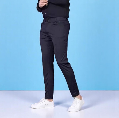 LALWANI COLLECTION Solid Men Black Track Pants