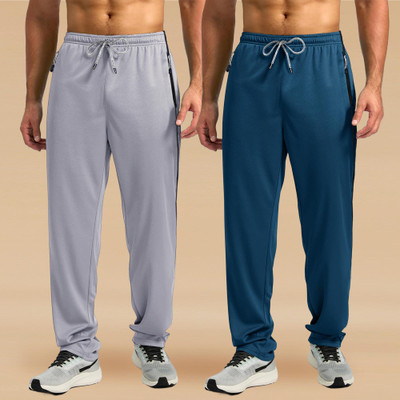 Tee Projekt Solid Men Grey, Blue Track Pants