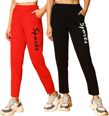 Clothina Printed Women Multicolor Track Pants