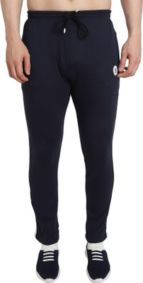 REDLUV Striped Men Dark Blue Track Pants