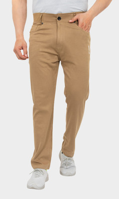 GEE 5 Solid Men Beige Track Pants