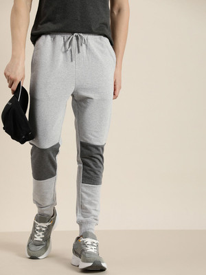 Invictus Indoor Colorblock Men Grey Track Pants